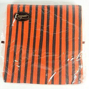 Caspari Napkins 20ct Halloween Holiday Orange Black Stripes 6.5in x 6.5in